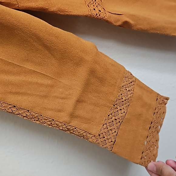 Point sur burnt yellow blouse top size 4 - Picture 4 of 6